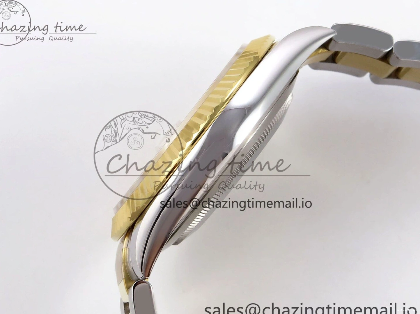 0110 Breathable DateJust 41 SS YG ARF 1:1 Best Edition 904L Steel YG Stick Dial on Oyster Bracelet SH 1260